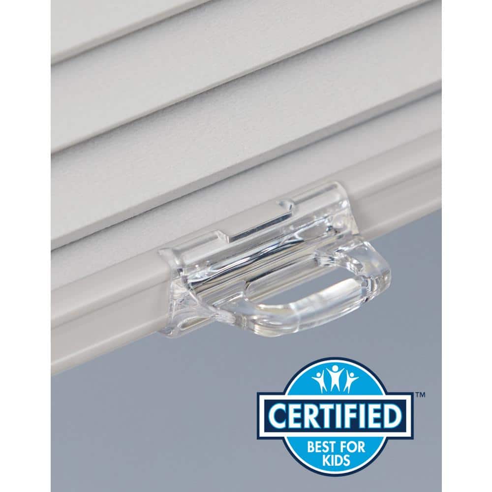 White Cordless Light Filtering Fabric Cellular Shade 9/16 in. Single Cell 21.5 in. W x 48 in. L