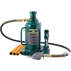 20-Ton Air Hydraulic Bottle Jack with Manual Hand Pump