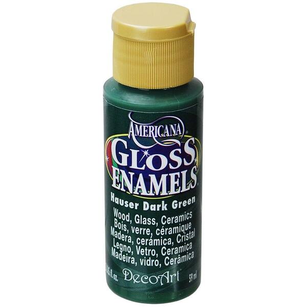 Americana 2 oz. Hauser Dark Green Gloss Enamel Paint