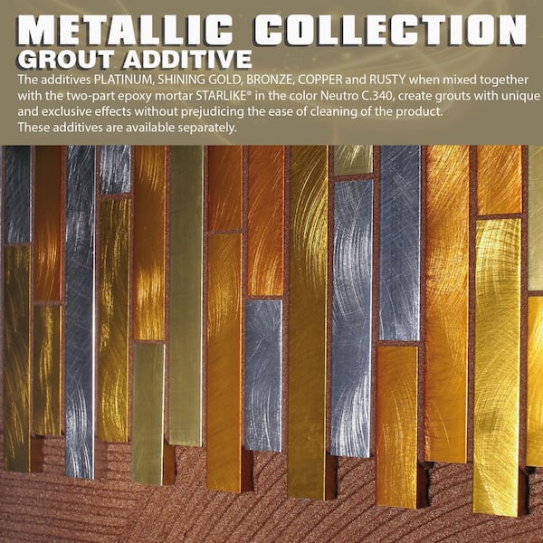 The Tile Doctor Starlike Finishes Epoxy Grout Additive - Rusty Metallic Collection 80 g (1-Pack)
