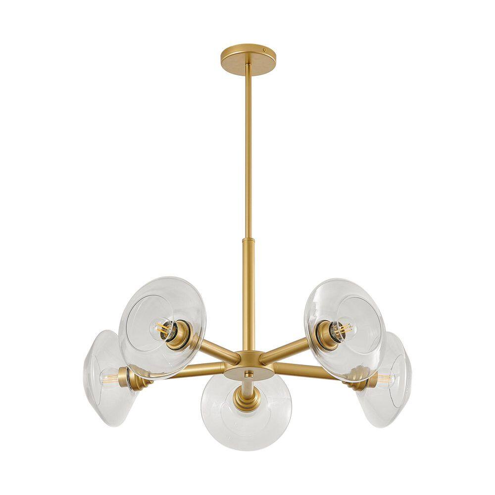 5-light Modern Gold Height-Adjustable Sputnik Chandelier Hanging Pendant Light Fixture for Kitchen Island price history on PriceWatchPro
