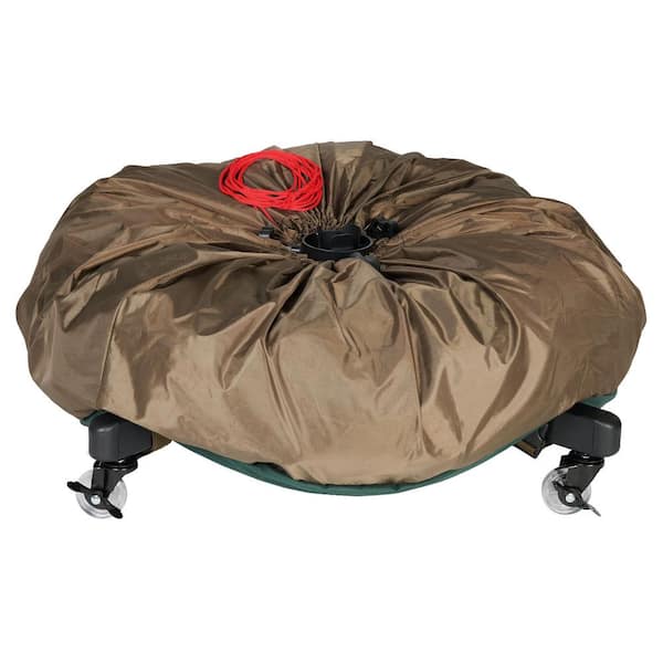 TreeKeeper Large Girth Upright Christmas Tree Storage Bag for Trees Up to 9  ft. Tall and 70 in. Wide (includes Rolling Tree Stand) TK-10264-RS - The  Home Depot