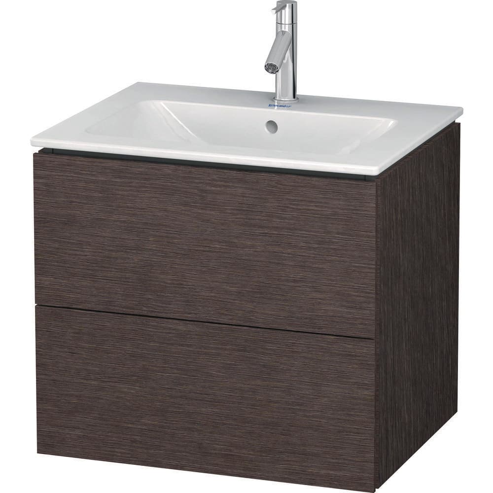Duravit Brushed Dark Oak Wall-Mounted Single Vanity