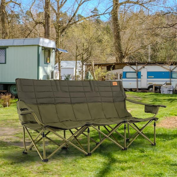 Green Metal Oxford Cloth Camping Chair