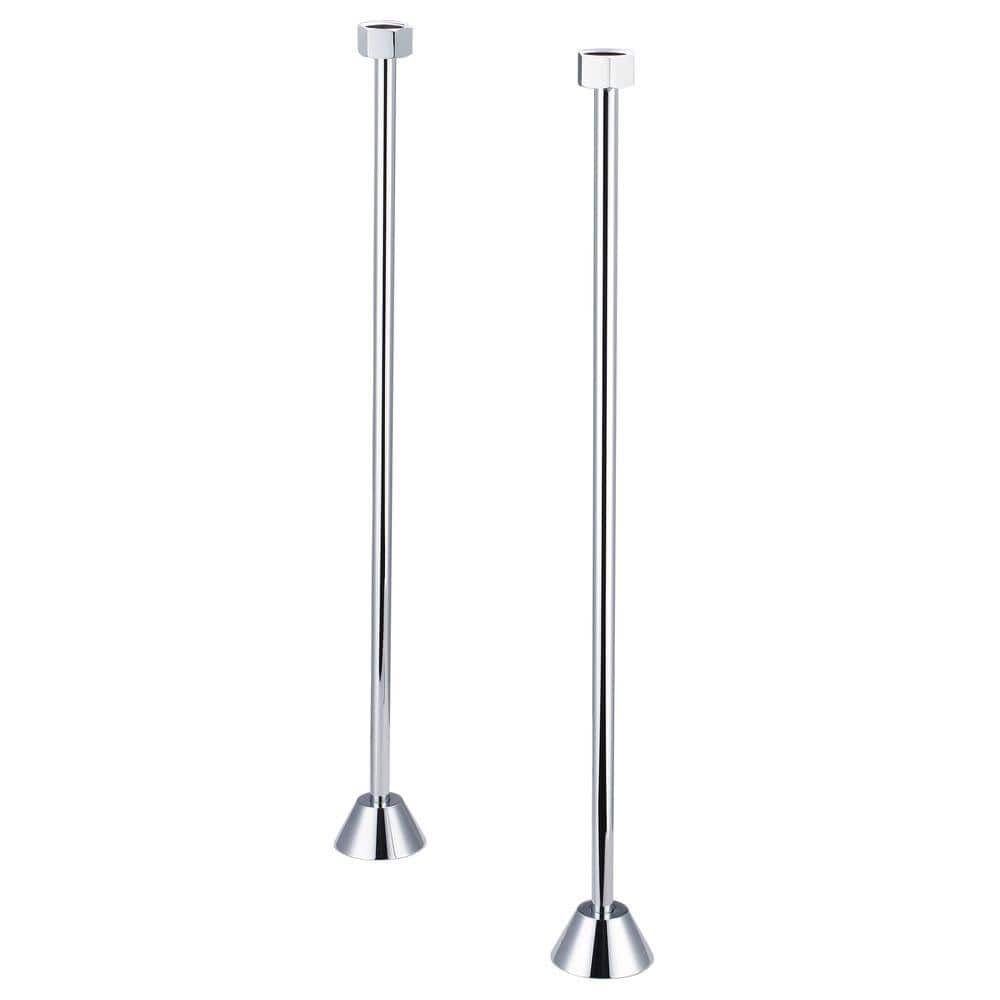 1/2 in. or 3/4 in. Straight Supply for Claw Foot Tubs, Triple Plated Chrome price history on PriceWatchPro