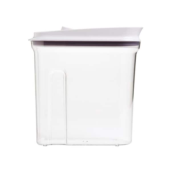 EdgeStar plastic cereal dispensers 3 pc set - bpa free plastic food storage  containers - airtight dry food storage (white)