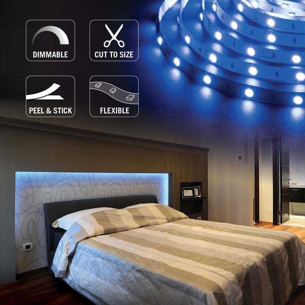 8ft Multi-Color RGB LED Tape Light with 30 LEDs per Meter