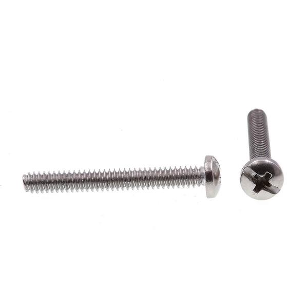 10-24 X 3 in Prime-Line 9009193 Machine Screw Pan Head Grade 18-8 Stainless Steel Pack of 15 Slotted/Phillips Combo
