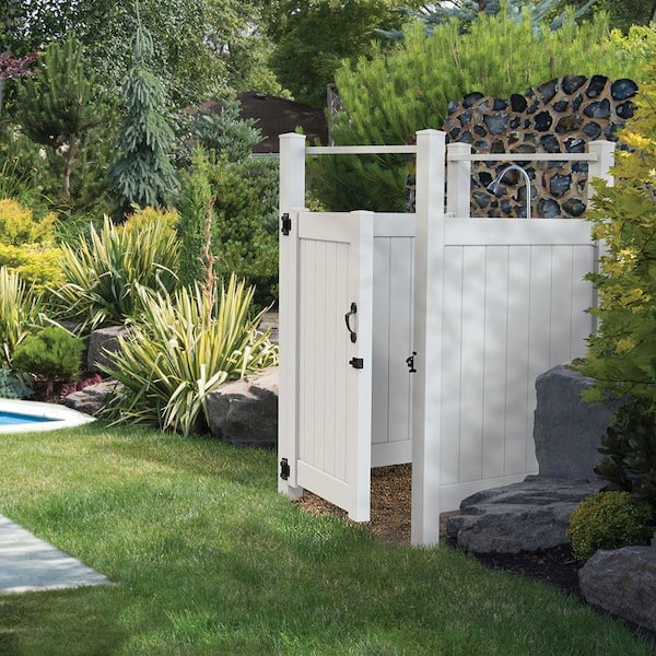 Outdoor Shower Stall Kit, Prefabricated Outdoor Shower Enclosures