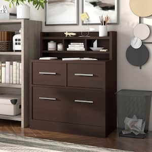Tabago Cappuccino File Cabinet with 4-Shelf