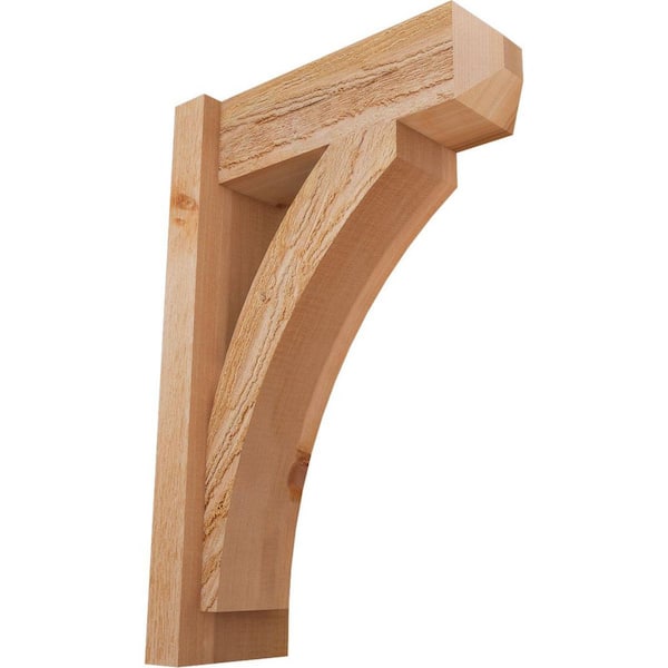 6 in. x 24 in. x 16 in. Western Red Cedar Thorton Craftsman Rough Sawn Outlooker