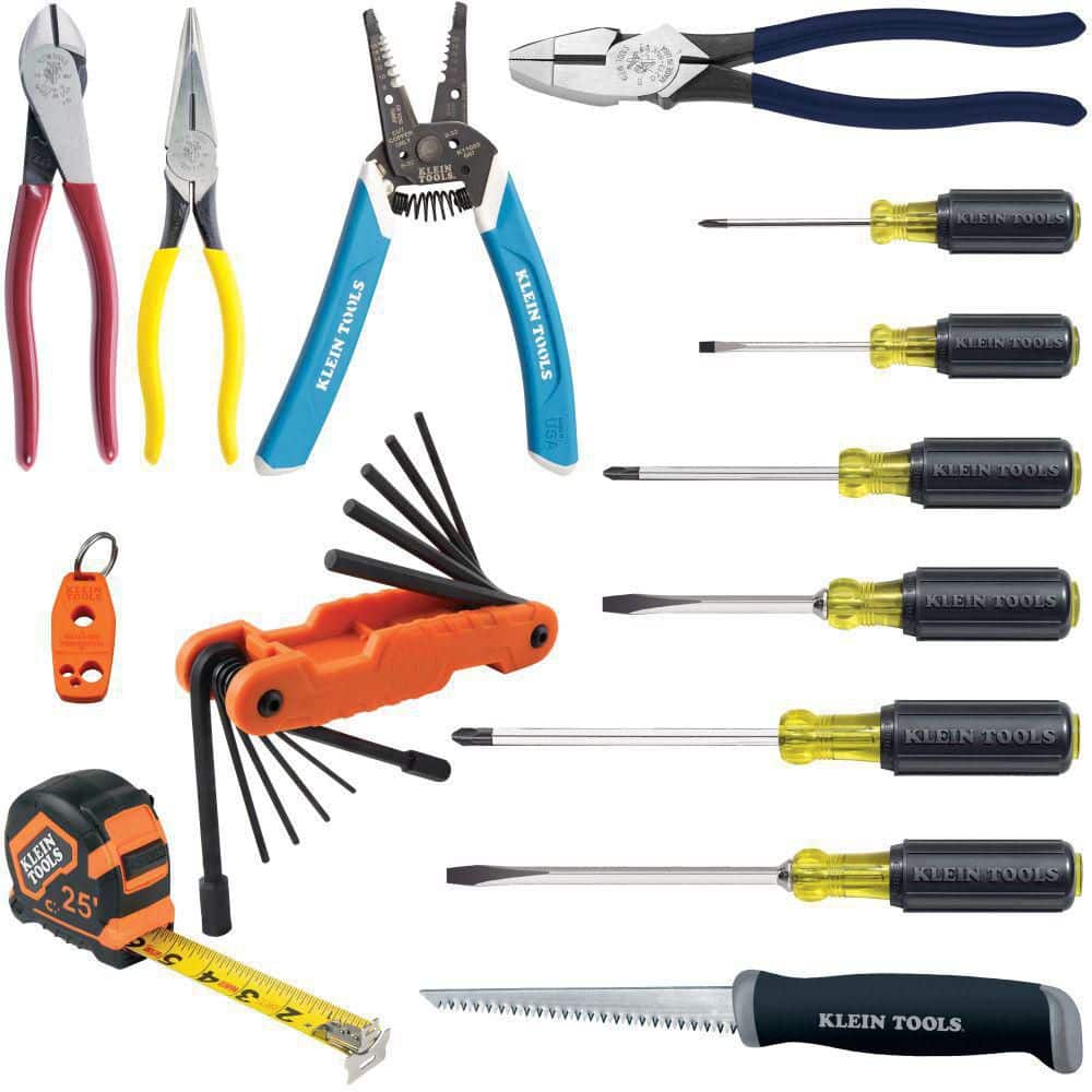 Pliers and Screwdriver Tool Set with Hard Case (10-Piece)