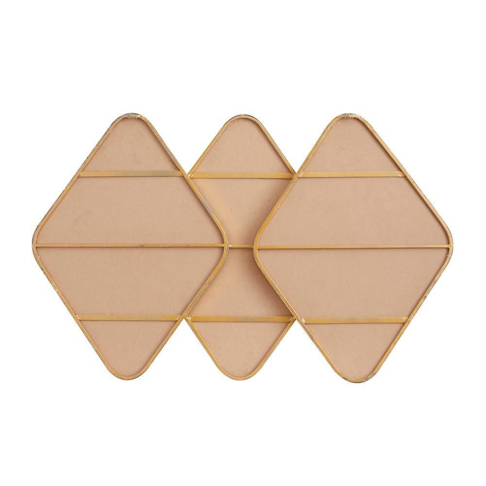 Full Length Oval Gold Wood Decorative Mirror