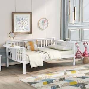 White Twin Size Wooden Daybed