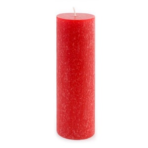 3 in. x 9 in. Timberline Red Pillar Candle