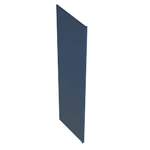 Washington Vessel Blue Plywood Shaker Assembled Kitchen Cabinet Refrigerator End Panel 24 in W x 1.5 in D x 90 in H