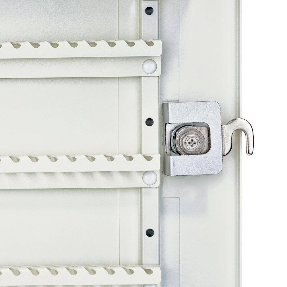 White Granite Steel Wall-Mount Security Key Cabinet with Lock