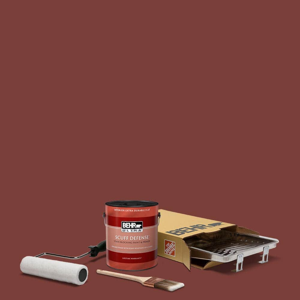 BEHR 6-1/2 in. x 6-1/2 in. #PPU2-02 Red Pepper Matte Interior Peel