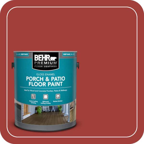 1 gal. #PPU2-16 Fire Cracker Gloss Enamel Interior/Exterior Porch and Patio Floor Paint