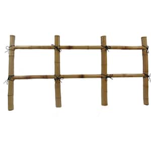 24 in. H x 60 in. L Bamboo Post and Rail Fence