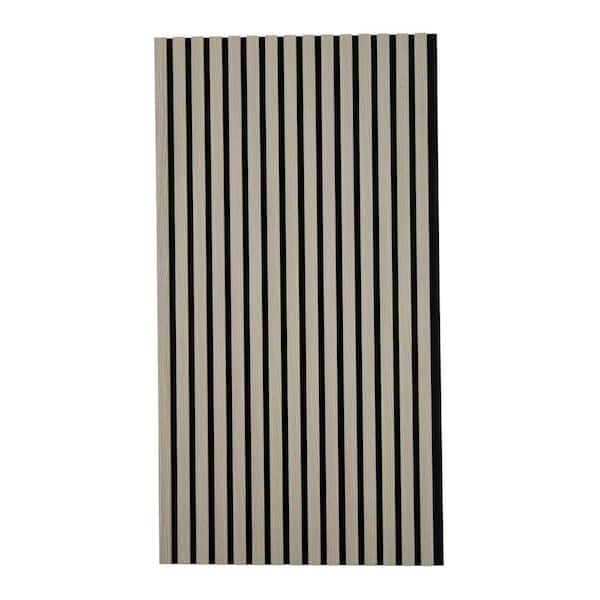 Ejoy Sample 6 in. x 10 in. x 0.8 in. Acoustic Vinyl Wall Siding Panel in Grey Color (Set of 1-Piece)