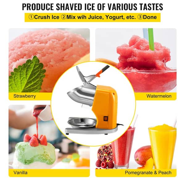 VEVOR 2816 oz. Ice Crushers Machine 176 lbs./H Electric Snow Cone Machine  220-Watts Ice Shaver Machine for Margaritas SBJBXS176180W5LNUV1 - The Home  Depot