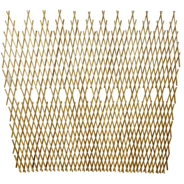 Unbranded 48 in. H Peeled Willow Picket Fence Pattern Fence