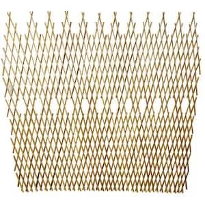 48 in. H Peeled Willow Picket Fence Pattern Fence