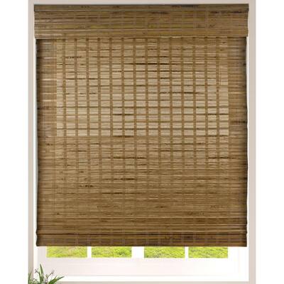 Dali Native Cordless Light Filtering Bamboo Woven Roman Shade 22 in.W x 60 in. L (Actual Size)