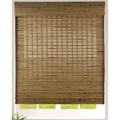 Dali Native Cordless Light Filtering Bamboo Woven Roman Shade 26.5 in.W x 60 in. L (Actual Size)