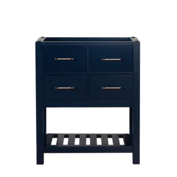Unbranded Santa Monica 30 in. W x 18 in. D Bath Vanity Cabinet Only in Dark Blue