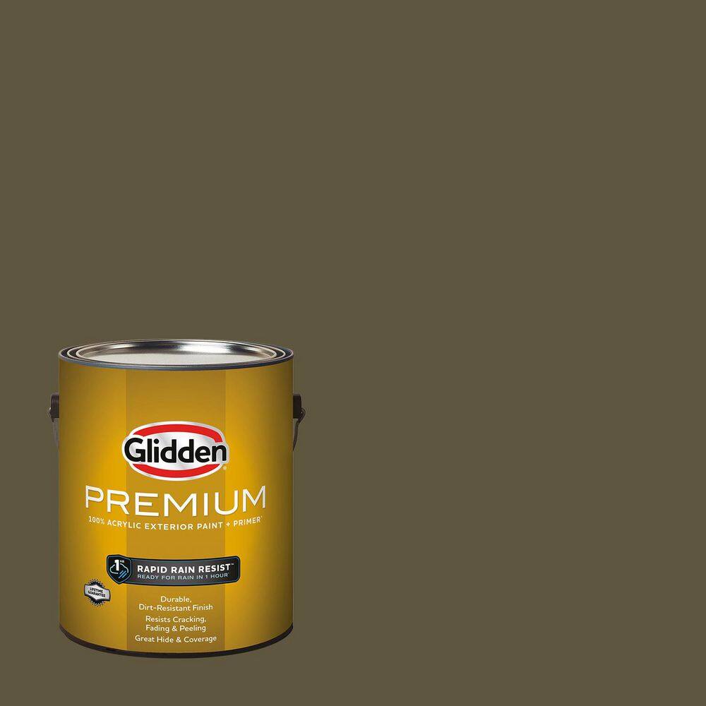 Glidden Premium 1 gal. PPG1027-7 Grapevine Flat Exterior Latex