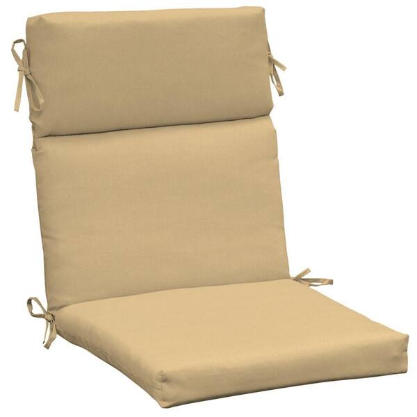 Arden Twilight Tan Texture High Back Outdoor Chair Cushion-DISCONTINUED
