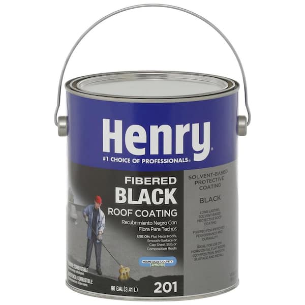 Henry 201 Fibered Black Asphalt Roof Coating 0.90 gal.