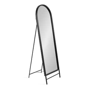 Gabrill 18.00 in. W x 58.00 in. H Metal Black Arch Framed Decorative Mirror
