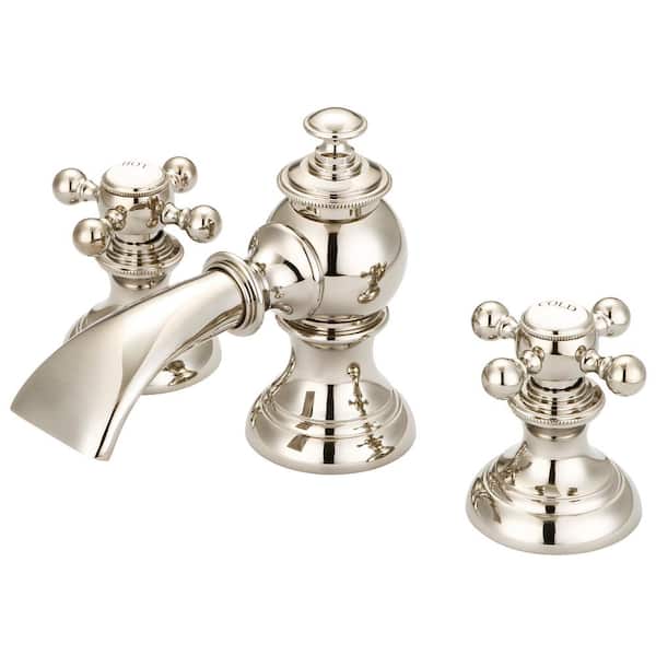 Water Creation Modern Classic 8 in. Widespread 2Handle Bathroom Faucet