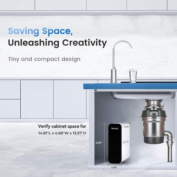 New hotsell iSpring Ultra-Filtration Under Sink Water Filter System Tankless 4-Stage