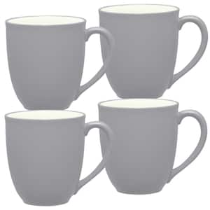 Colorwave Slate Grey Stoneware Mug 12 oz. (Set of 4)