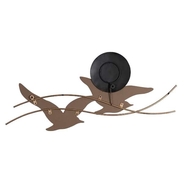 Stratton Home Decor Coastal 11.50 in. x 28.50 in. Birds at Sunset Metal  Centerpiece Wall Decor S42545 - The Home Depot