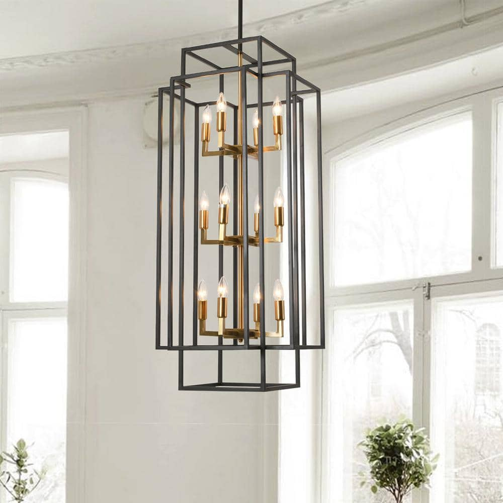 entryway chandelier black