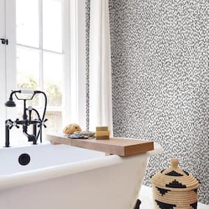 Black Pacific Peel and Stick Strippable Wallpaper (Covers 28.2 sq. ft.)