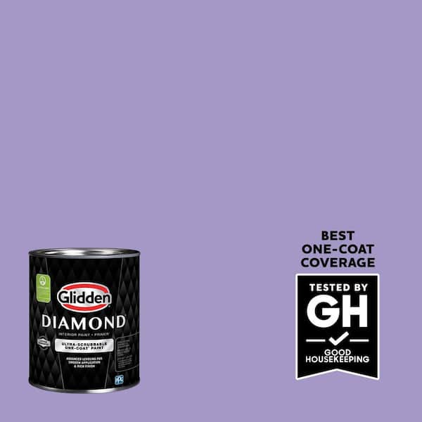 Glidden Diamond 1 qt. PPG1247-5 Grape Arbor Flat Interior Paint with Primer
