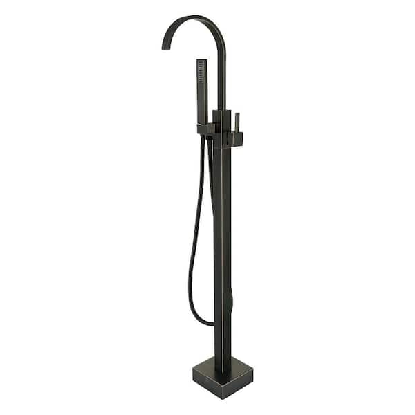 Maincraft Single-Handle Freestanding Tub Faucet with Hand Shower Head in Venetian Bronze