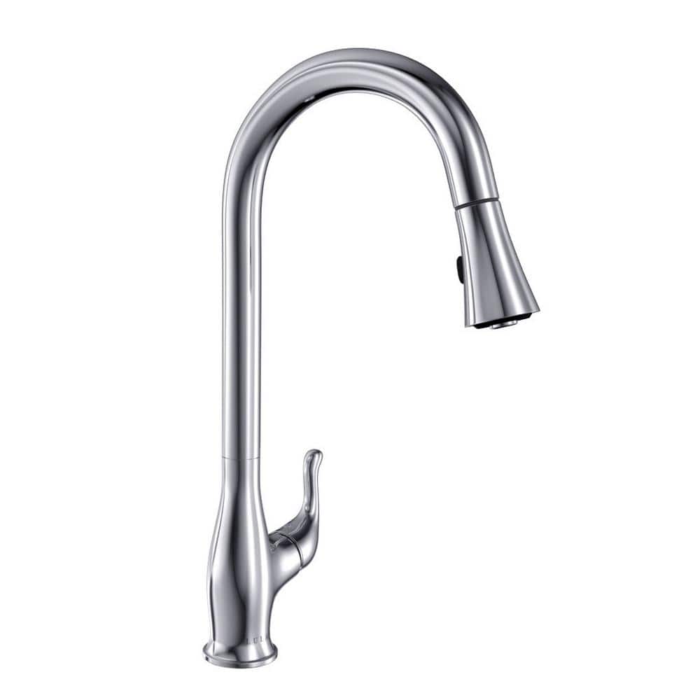 Kapalua Chrome Single Handle Pull-Down Kitchen Faucet