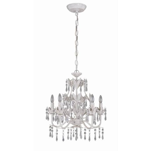 Illumine 5-Light White Chandelier