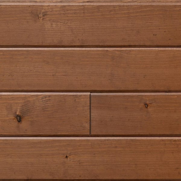 Kimberly Bay . 75 in. x 5.5 in. x 72 in. Smooth Finish Pine Tongue and Groove Boards Red Oak (8-piece box)