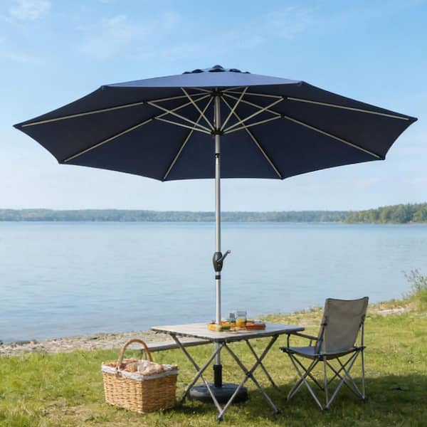 6' square patio umbrella Abble 6.5ft Square Outdoor Patio Umbrella with Push Button Tilt and Crank Handle, Market Umbrella with 4 Sturdy Umbrella Ribs for Garden Deck Backyard