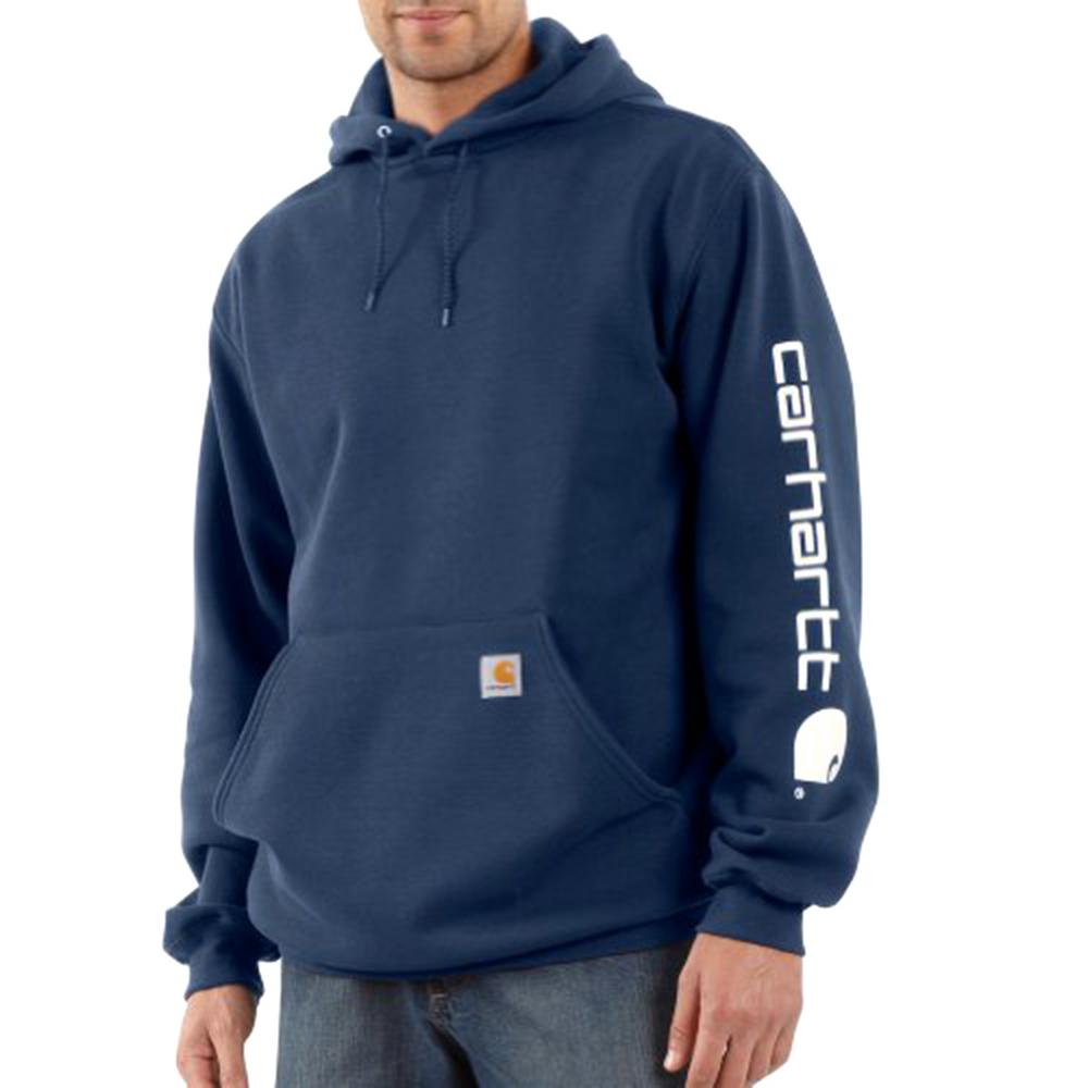 Carhartt Men's Regular Large New Navy Cotton/Polyester Sweats K288