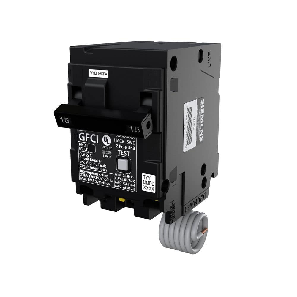 Siemens QPFB 30 Amp 2-Pole GFCI Circuit Breaker Q230GFP - The Home