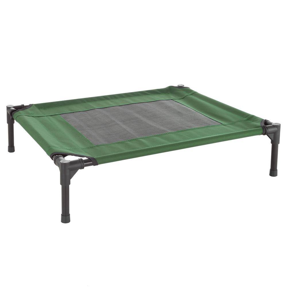 Medium Green Elevated Waterproof Outdoor Pet Bed